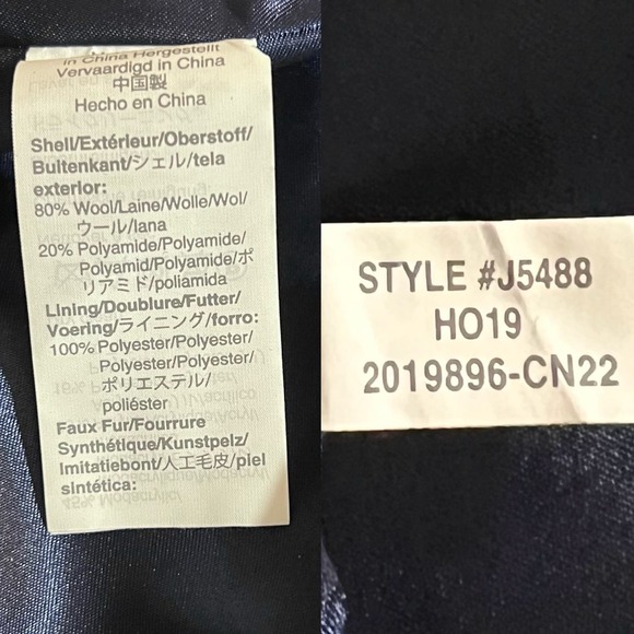 J. Crew Chateau Parka In Italian Stadium-Cloth Wool Hooded Winter Coat Size 22 - Picture 12 of 12